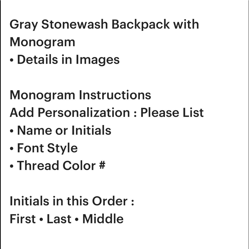 Backpack with Monogram - Picture 4 of 10